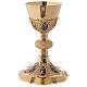Molina Chalice and paten with cup in sterling silver, neo-Gothic style s3