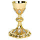Chalice and paten in sterling silver, neo-Gothic style by Molina s2