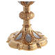 Chalice and paten in brass with cup in sterling silver, neo-Gothic style by Molina s6