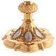 Calice e patena Molina stile neo-gotico coppa argento 925 s7