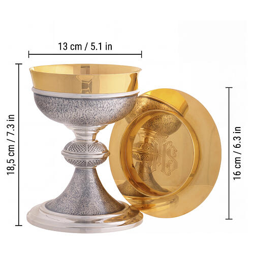 Cálice e patena Ardagh simples Molina copa prata 925 3