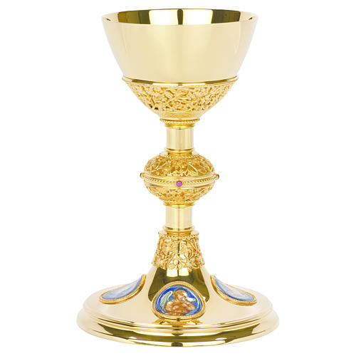 Molina chalice and paten with cup in sterling silver, German model 1