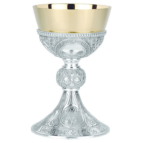 Molina chalice and paten in sterling silver, German model 1