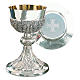 Molina chalice and paten with cup in silver brass, Byzantine model s1