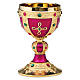 Molina chalice and paten in brass with cup in sterling silver, Visigoth model s1