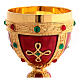 Molina chalice and paten in brass, Visigoth model s8