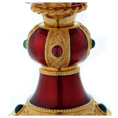 Molina chalice and paten in brass, Visigoth model 5