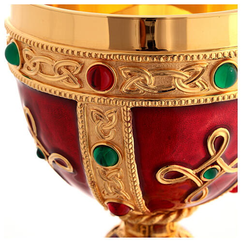 Molina chalice and paten in brass, Visigoth model 2