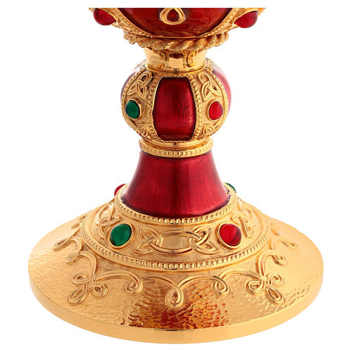 Molina chalice and paten in brass, Visigoth model 4