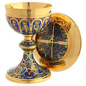 Chalice and paten by Molina, Romanesque collection 925 silver