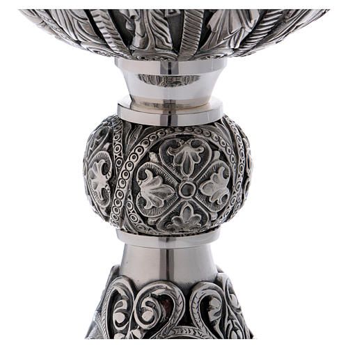 Calice e patena Molina stile romanico coppa argento 925 5