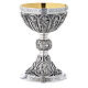 Chalice and paten in brass, Romanesque style by Molina s2