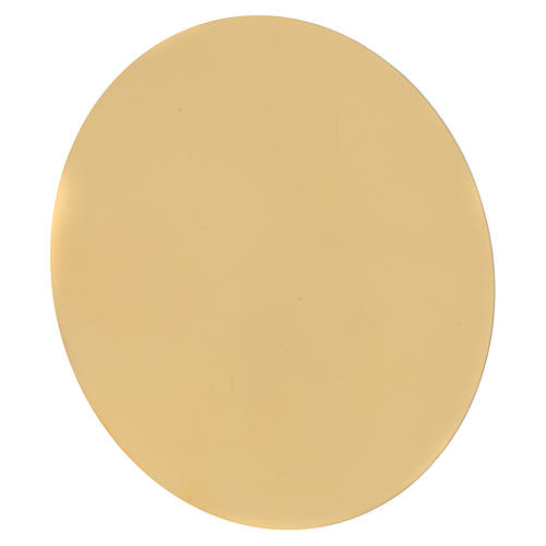 Calice e patena Molina stile romanico ottone 10
