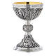 Chalice and paten in brass, Romanesque style by Molina s4