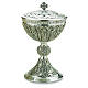 Ciborium in brass with cup in sterling silver, Romanesque collection by Molina s1