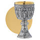 Chalice and paten in brass, Romanesque collection by Molina s1