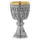 Chalice and paten in brass, Romanesque collection by Molina s4