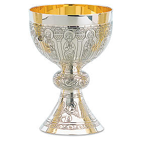 Calice e patena Molina romanico Apostoli argento 925