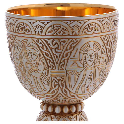 Molina Tassilo chalice and paten Romanesque collection in sterling silver 2