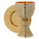 Molina Tassilo chalice and paten Romanesque collection in brass s1