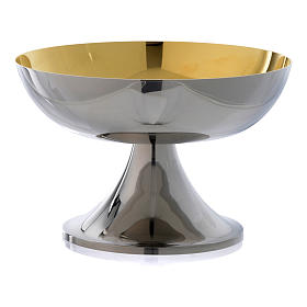 Patena Molina acciaio inox interno dorato