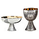 Chalice and paten Molina Celtic style in silver brass with internal cup in 925 sterling silver s1