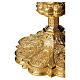 Cálice e patena Molina estilo gótico octogonal prata 925 maciça dourada s3