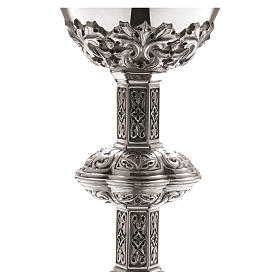 Calice e patena Molina stile gotico coppa argento 925