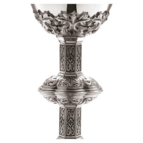 Cálice e patena Molina estilo gótico copa prata 925 2