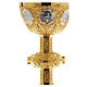 Chalice and paten Molina in gold-plated solid sterling silver Via Crucis s2