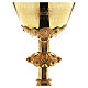 Chalice and paten Molina with Evangelists in Gothic style with cup in gold 925 sterling silver s2
