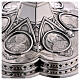 Cálice e patena Molina medalhões Santos estilo gótico copa prata 925 dourada s8