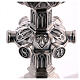 Cálice e patena Molina medalhões Santos estilo gótico copa prata 925 dourada s9