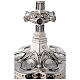 Calice e Patena Molina medaglioni santi stile gotico argento massiccio 925 s12