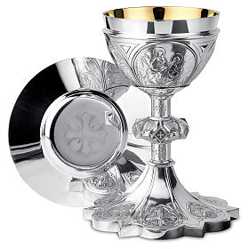 Calice e Patena croci stile gotico Molina coppa argento 925