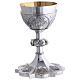 Chalice and paten Molina in 925 solid sterling silver with crosses in Gothic style s16