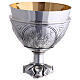 Calice et patène croix style gotique Molina argent 925 massif s9