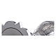 Calice et patène croix style gotique Molina argent 925 massif s18