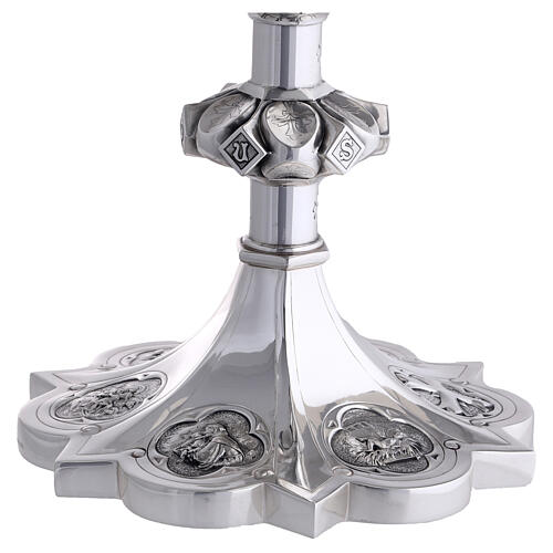 Calice e Patena Molina croci stile gotico argento massiccio 925 6