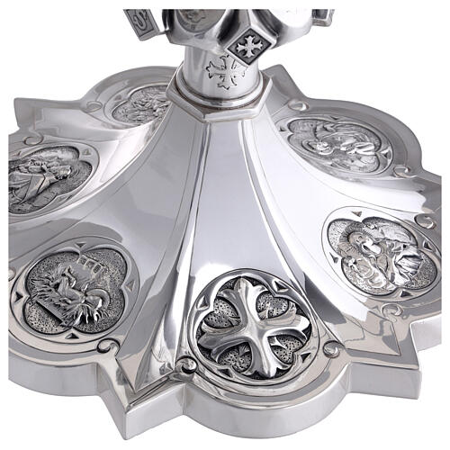 Calice e Patena Molina croci stile gotico argento massiccio 925 15