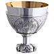 Calice e Patena Molina croci stile gotico argento massiccio 925 s12