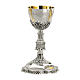 Chalice paten and ciborium Molina with 925 sterling silver cup, filigree base in Gothic style s1
