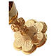 Calice ciboire patène Molina pied médailles style gotique laiton doré s11