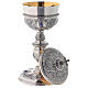 Chalice paten and ciborium in<br>Plateresque style Molina in 925 solid sterling silver decorated with cabochons s3