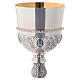 Chalice paten and ciborium in<br>Plateresque style Molina in 925 solid sterling silver decorated with cabochons s4