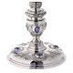 Chalice paten and ciborium in<br>Plateresque style Molina in 925 solid sterling silver decorated with cabochons s5