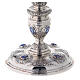 Chalice paten and ciborium in<br>Plateresque style Molina in 925 solid sterling silver decorated with cabochons s7