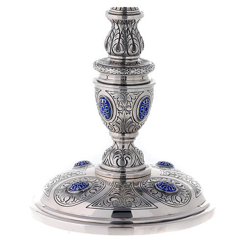 Plateresque chalice Molina in 925 sterling silver decorated with cabochons 4