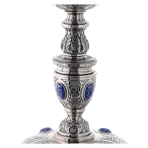 Plateresque chalice Molina in 925 sterling silver decorated with cabochons 6