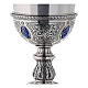 Plateresque chalice Molina in 925 sterling silver decorated with cabochons s5